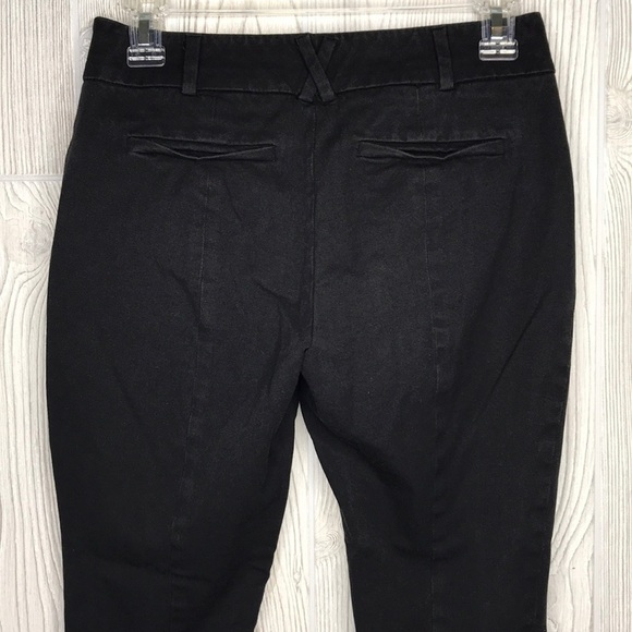 Anthropologie The Essential SLIM Black Pants Crop - Picture 3 of 7